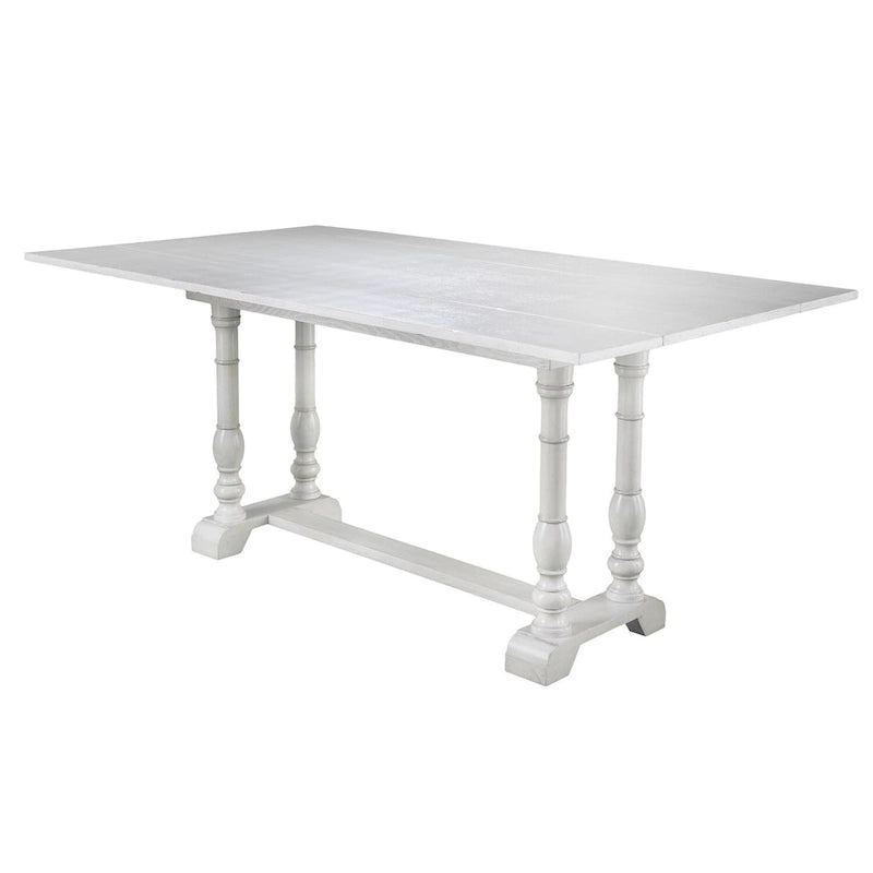 Farmhouse Drop Leaf Trestle Console to Dining Table