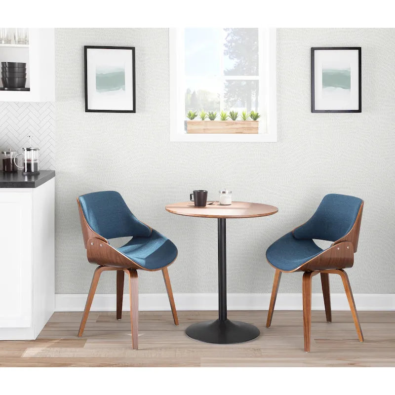 Mid-Century Modern Upholstered Dining Accent Chair