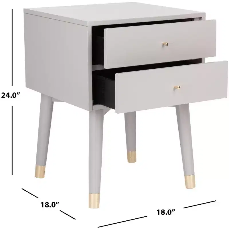 Lyla Retro Nightstand - FOX6234 - Safavieh Couture