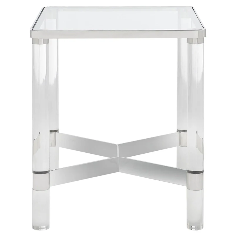 Acrylic Accent Table - 20 In W x 20 In D x 24 In H