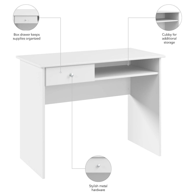 40-Inch Writing Desk with Drawer for Home Office Small Spaces