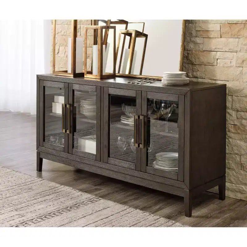 Burkhaus Dining Server Brown/Beige - Signature Design by Ashley