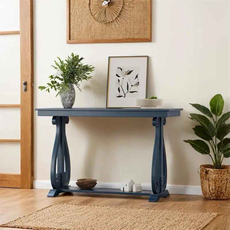 48 Inch Rustic Farmhouse Entryway Console Table