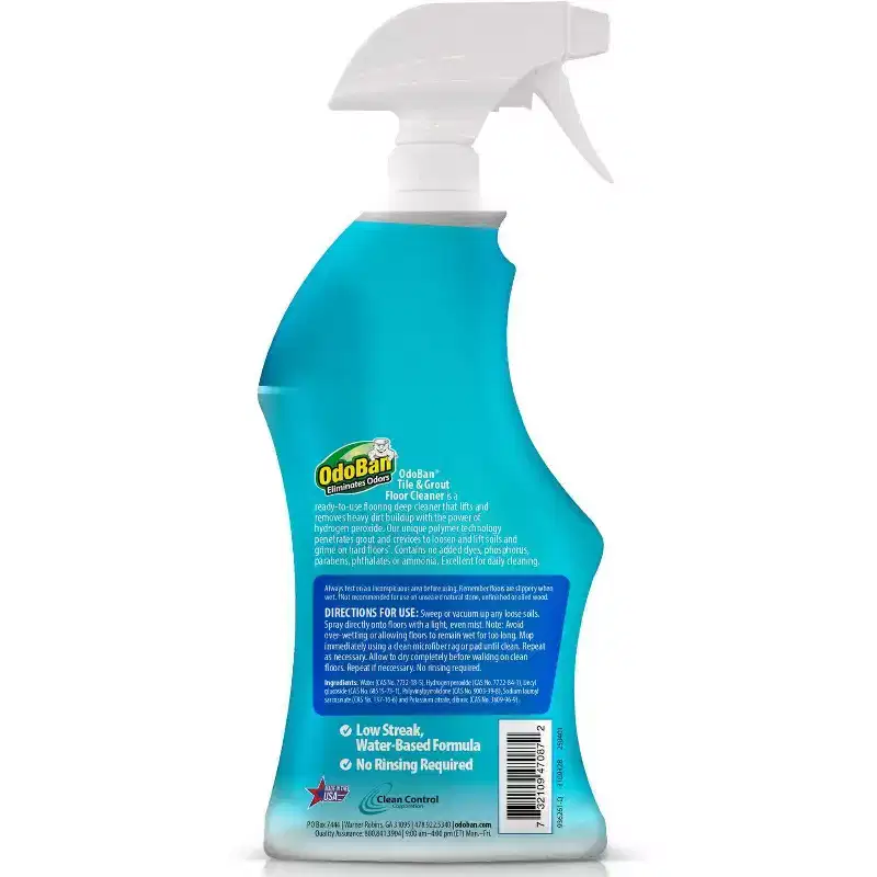 OdoBan Ready to Use Unscented Liquid Tile & Grout Floor Cleaning Spray - 32 fl oz: Dissolves Soap Scum, Removes Limescale
