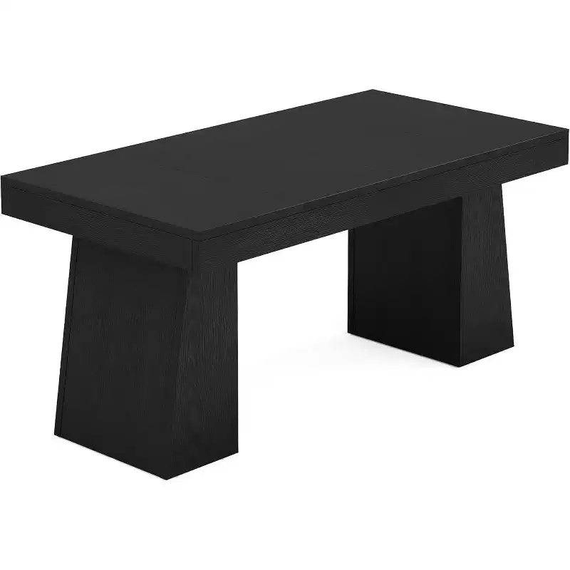 Lantine 55 Inches Home Office Executive Desk with Double Trapezoid Base