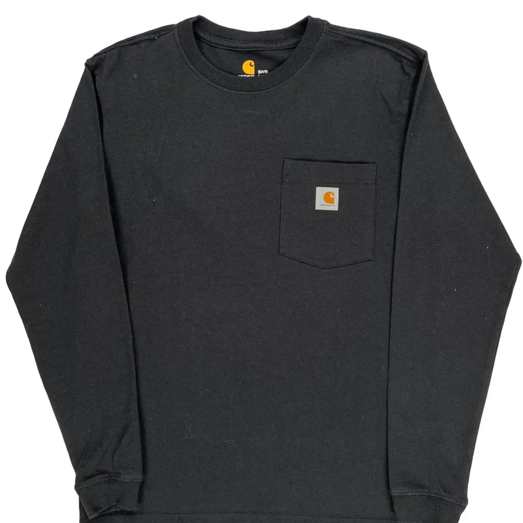 Long Sleeve T-Shirt - Small Black Cotton