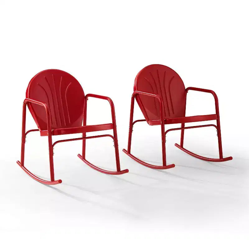 Griffith Set of 2 Metal Rocking Chairs - Crosley