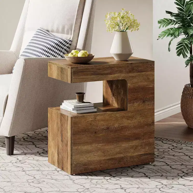C-Shaped End Table, 25.59