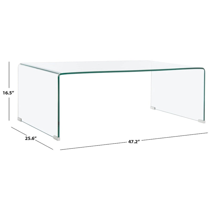 Clear Tempered Glass Coffee Table