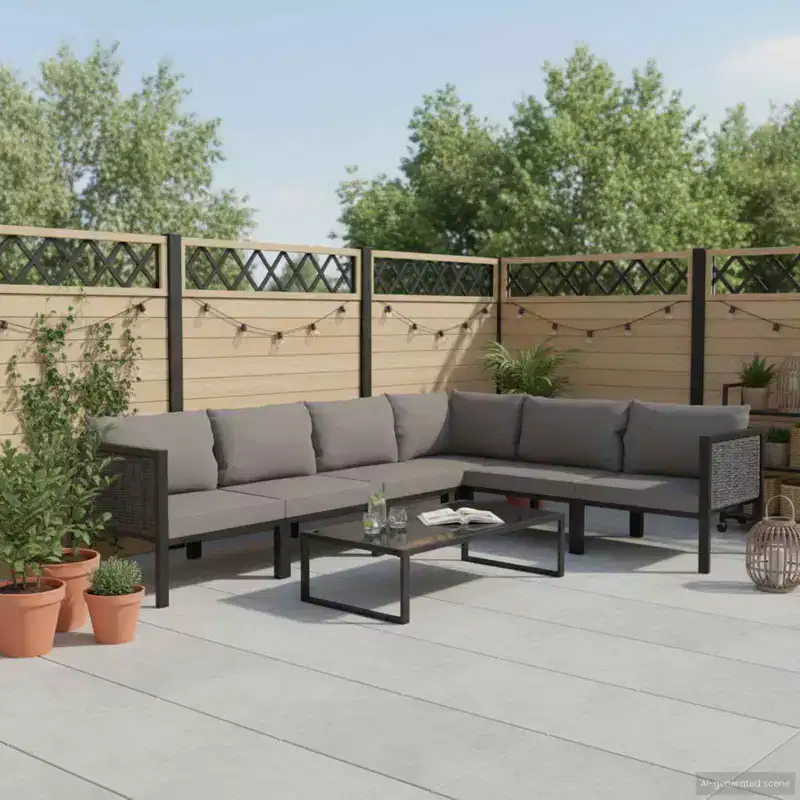 vidaXL Garden Lounge Set Anthracite