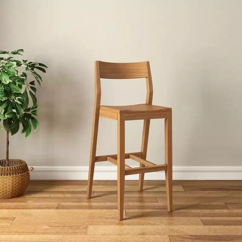 44 Solid Wood Counter Height Dining Chair for Kitchen Island and Breakfast Bar