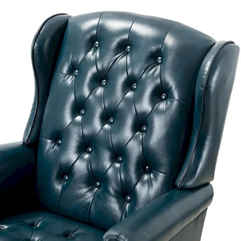 Modern swivel executive chair with tufted backrest