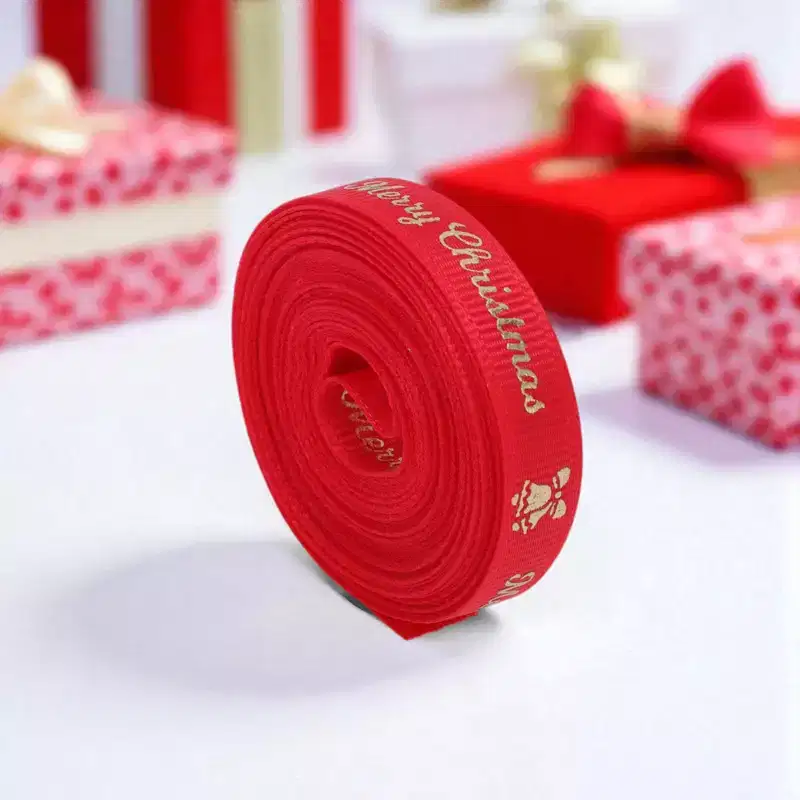 Unique Bargains Gift Wrap Ribbons Polyester Red 179.13x0.39 1 Pc