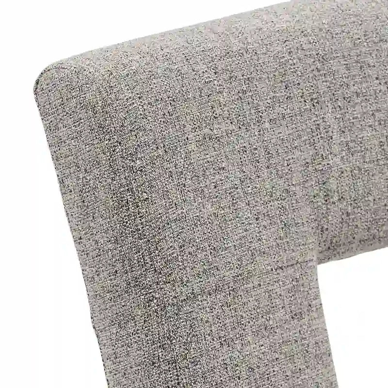 Upholstered Fabric Keyhole Dining Chair
