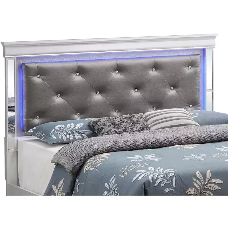 Passion Furniture Verona and Queen Panel Beds