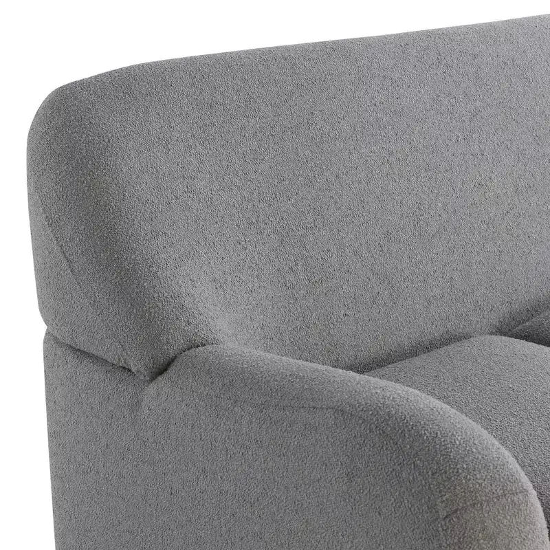 Lifestyle Solutions Jade Loveseat Gray Boucle