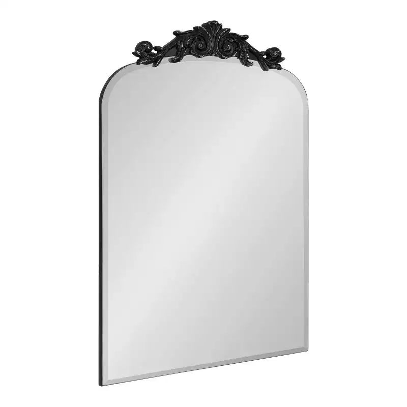 Kate and Laurel Arendahl Beveled Frameless Arch Mirror