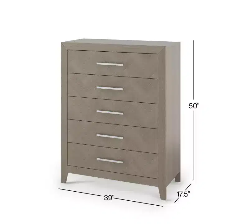 Child Craft Kieran 4-in-1 Convertible Crib, Double Dresser, Chest, and Nightstand 4-Piece Nursery Set