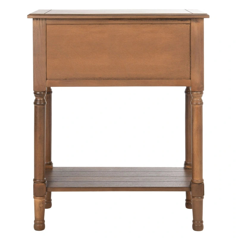 3-Drawer Console Table with Open Bottom Shelf