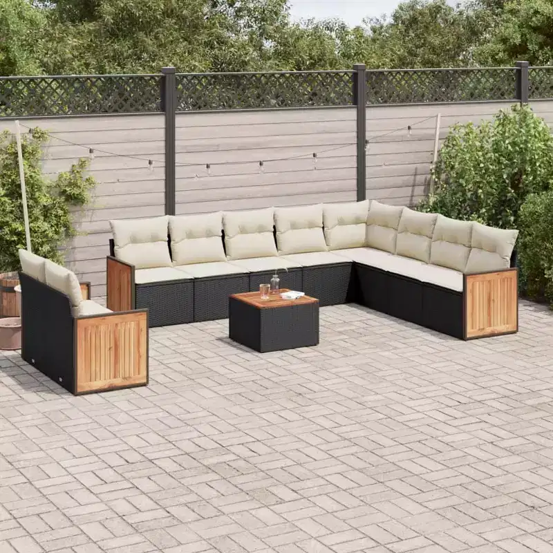 vidaXL Garden Sofa Set PE rattan set Modular