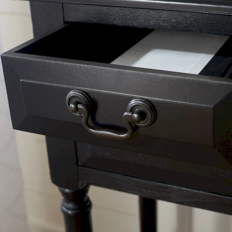 3-Drawer Console Table with Open Bottom Shelf