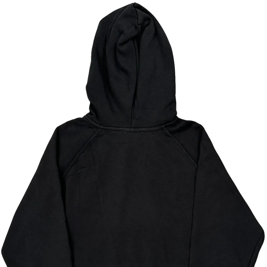 Women's Black Hoodie Regular Fit Long Sleeve Cotton Sweatshirt