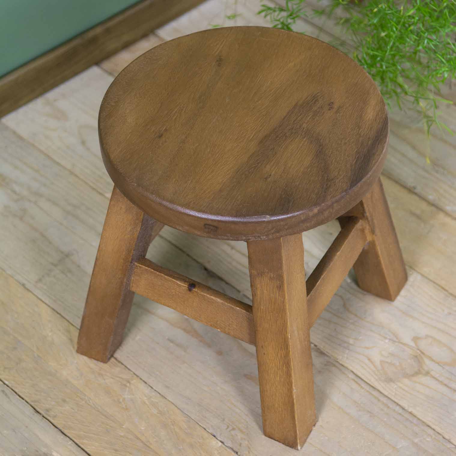 Plain Raintree Wood Stool