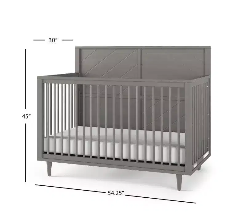 Child Craft Surrey Hill Crib, Dresser and Chest Nursery Set, 3-Piece, Includes 4-in-1 Convertible Crib, Dresser, and Chest