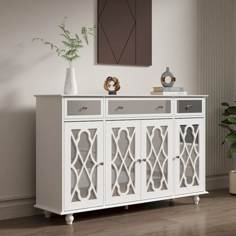 Mirrored Credenza Sideboard Buffet Cabinet Console Table