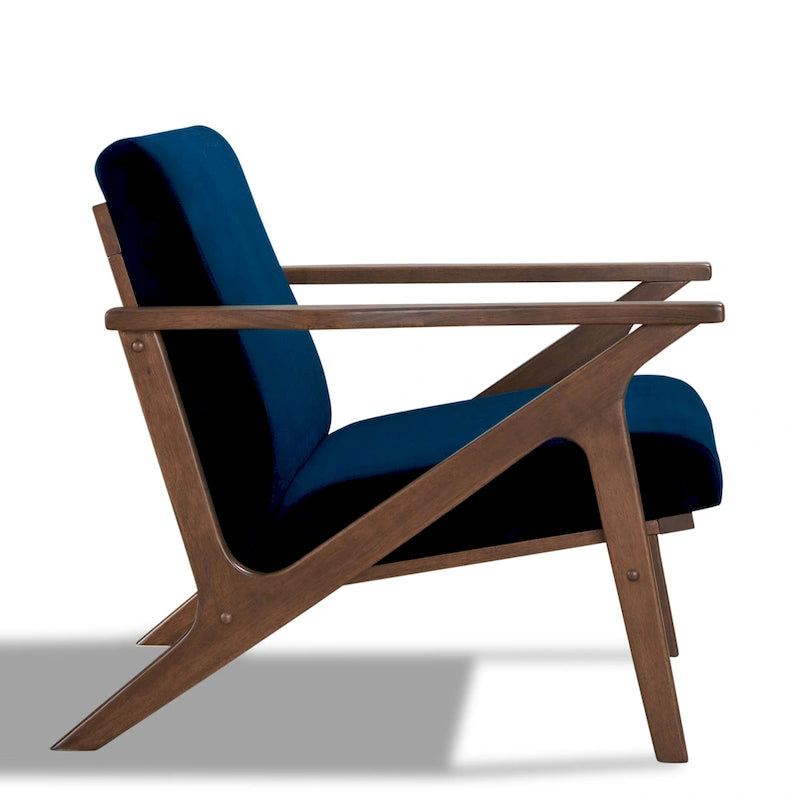 Mid-Century Modern Lounge Chair with Plush Cushioning