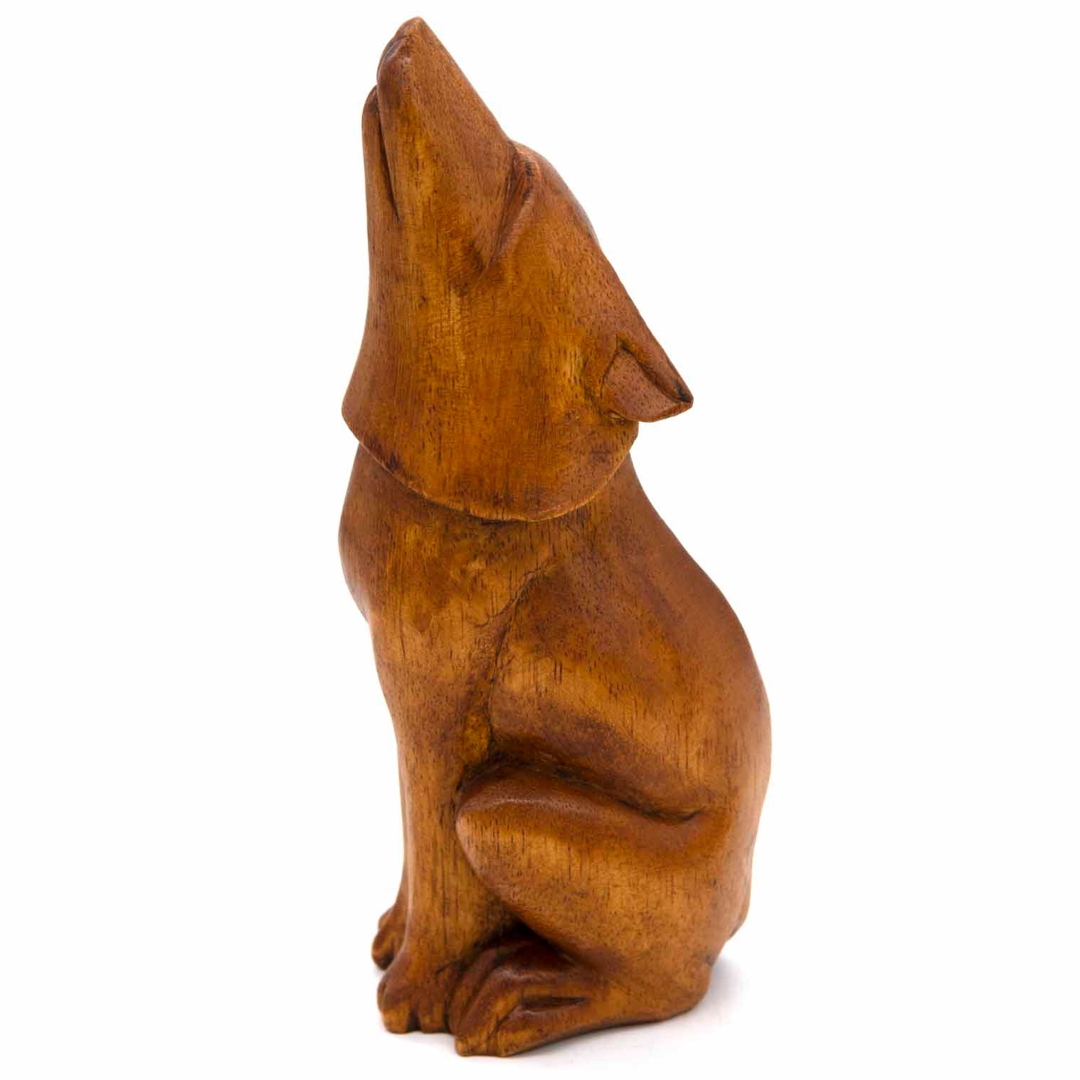 Howling Wolf Carving, Large