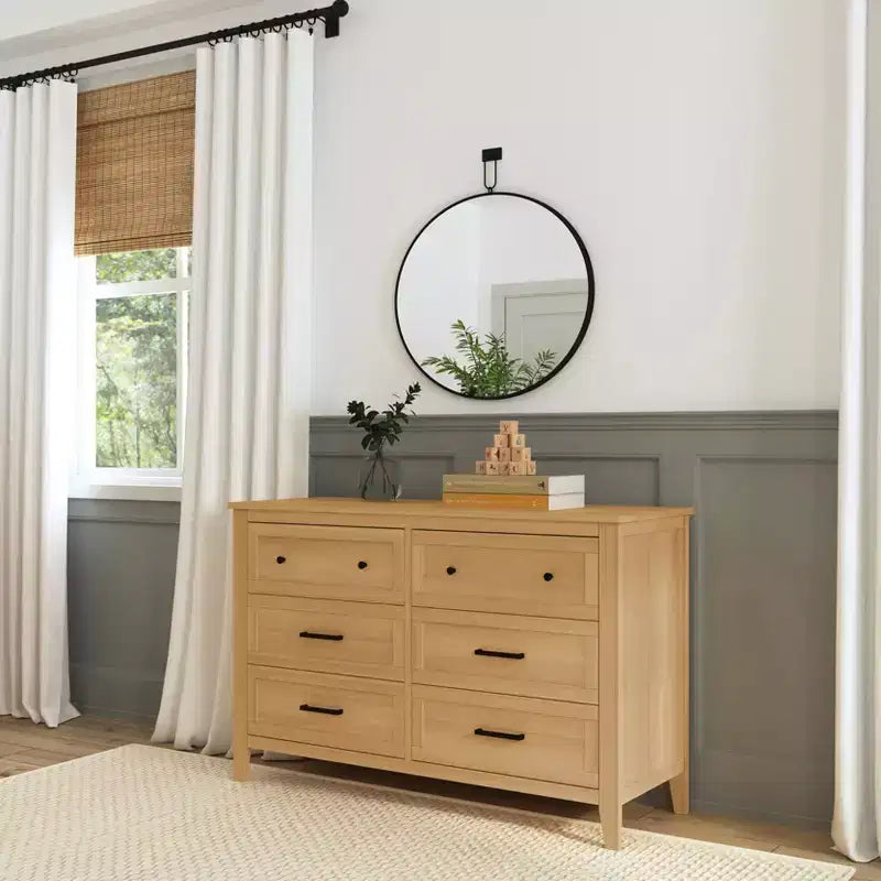 6-Drawer Nursery Dresser -Pine Wood
