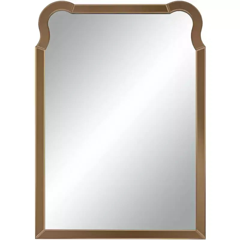 27 x 39 Warm Gold Rectangular Wall Mirror