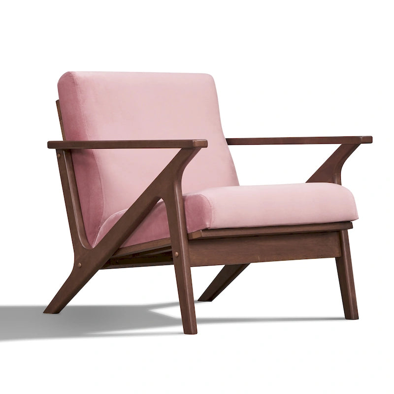Mid-Century Modern Lounge Chair with Plush Cushioning