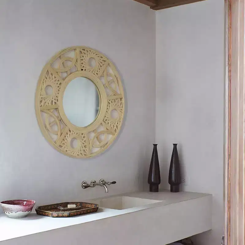 Modern Decorative Round Hanging Wall Mirror Elegant and Contemporary Design