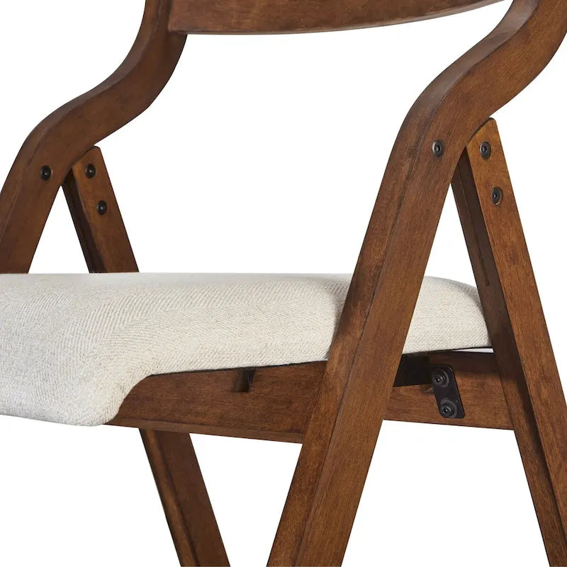 Upholstered Folding Dining Chair, Set of 2