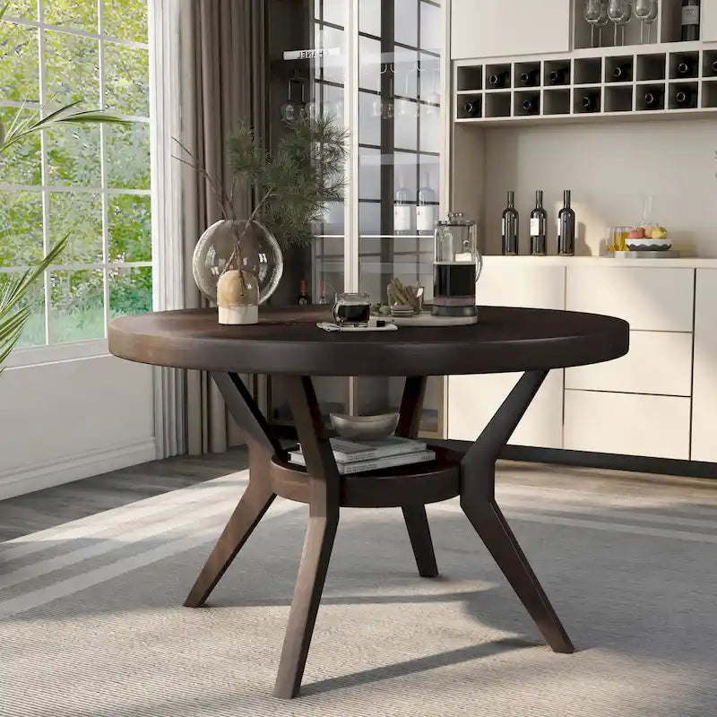 Farmhouse Espresso 48-Inch Dining Table