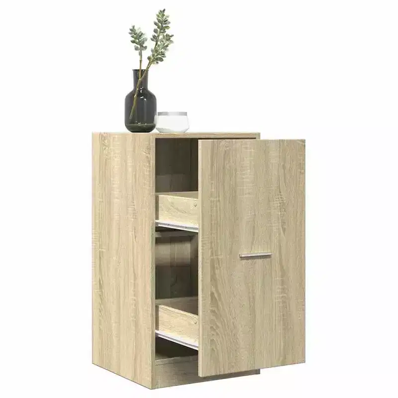 vidaXL Apothecary Cabinet Sonoma oak Engineered wood Medium