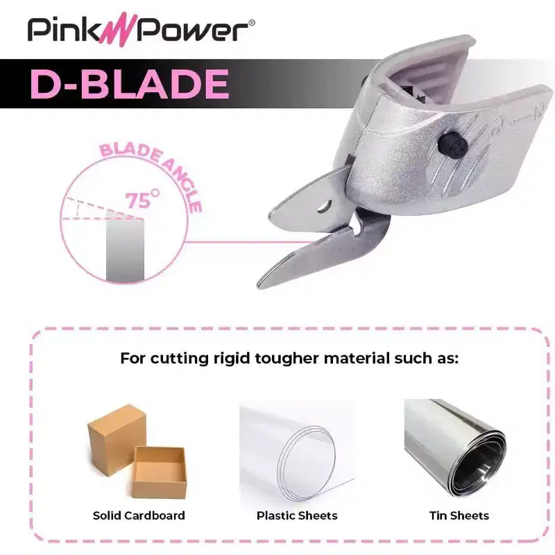 Cardboard and Metal Replacement Blade for Pink Power HG2043 4V Lithium Ion Pink Cordless Electric Scissors (PPD Blade : 1 Pack)
