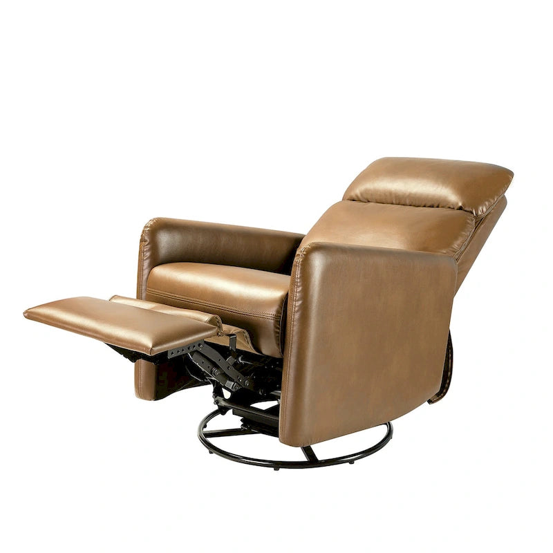 Manual Swivel Recliner with Metal Base