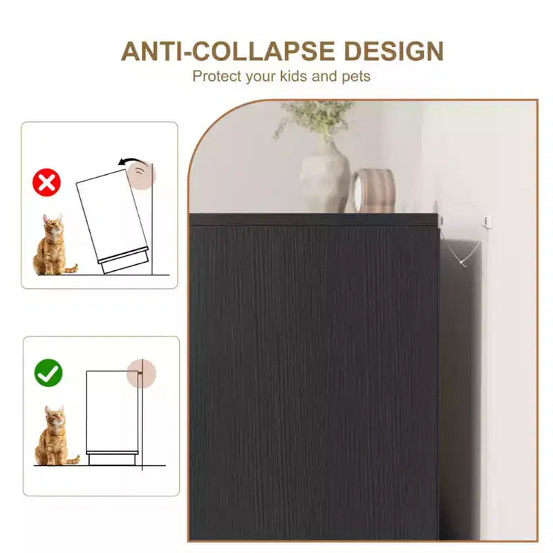 Rattan 7-Drawer Dresser - 55