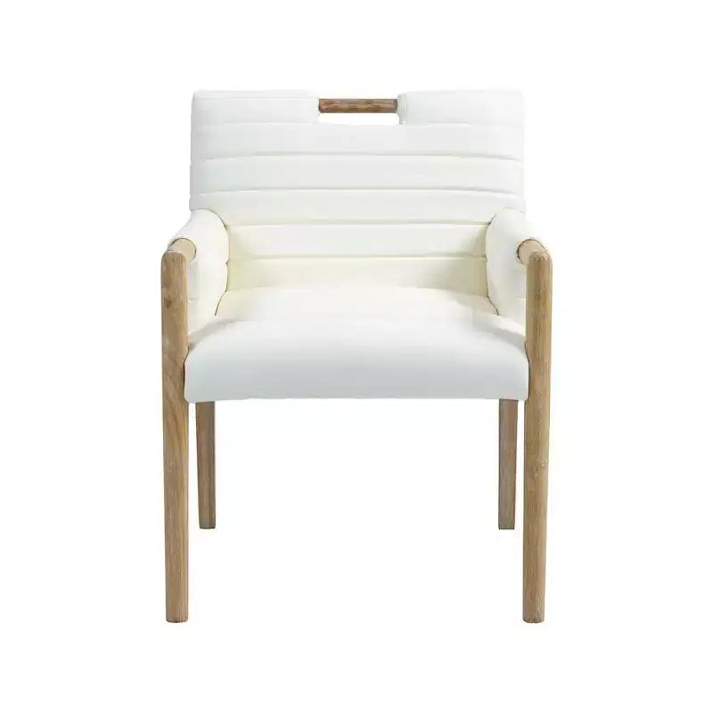 Vegan Leather Dining Arm Chair
