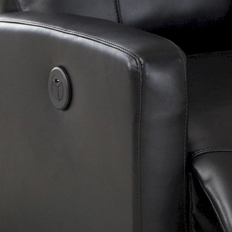 Modern Faux Leather Small Powered Reading Recliner