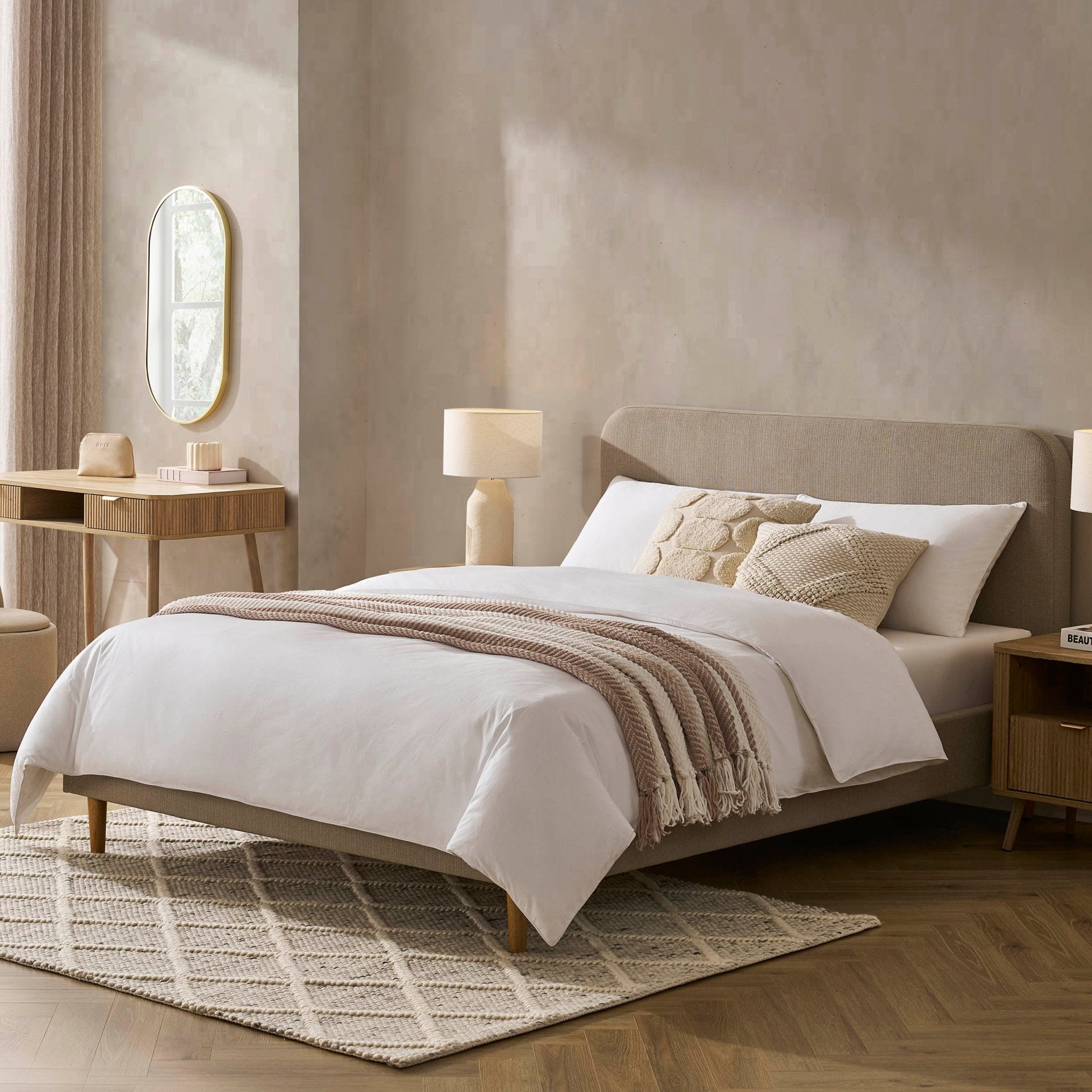 Bed Frame - Stone Grey