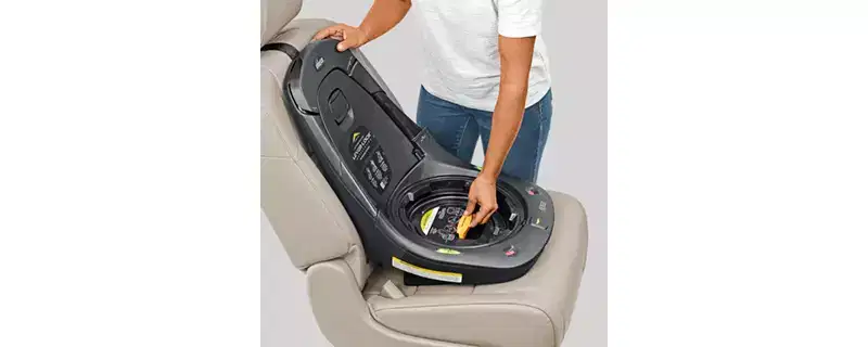 Chicco Fit360 ClearTex Rotating Car Seat - Base: Adjustable Harness, Removable Head Support, Machine Washable Pad