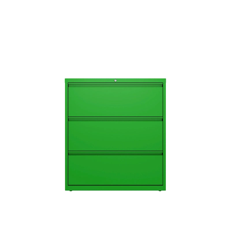 36-inch wide three-drawer chest of drawers, classic blue
