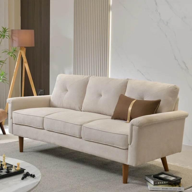 Cushion Wood Leg Indoor Sofa