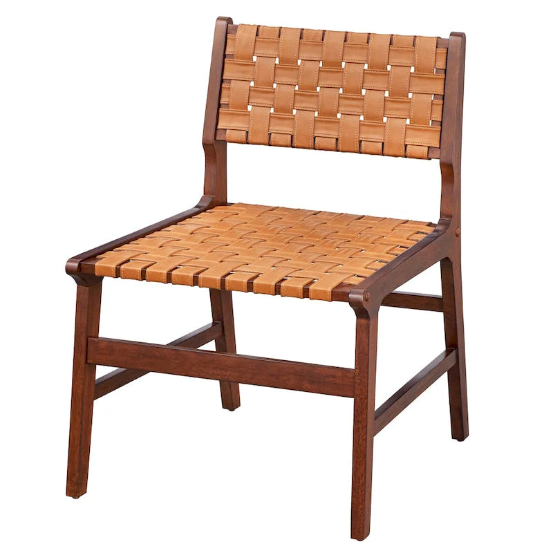 Mid-Century Modern Solid Wood Accent Chair