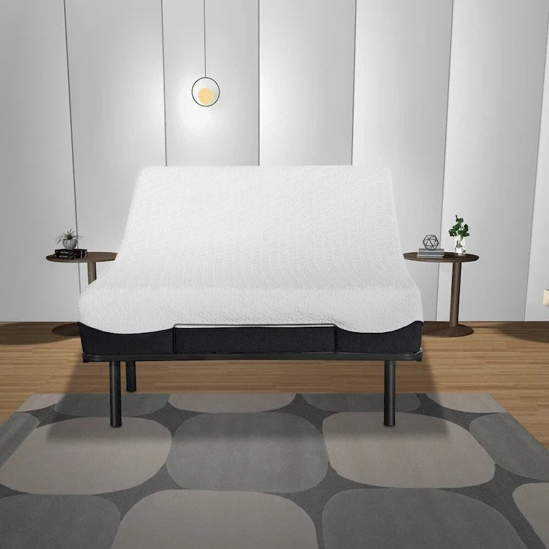 Dual Motor Adjustable Bed Base, Steel Frame, Head & Foot Tilt, 10-Year Warranty