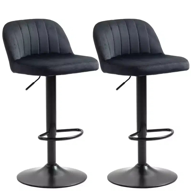 Counter Height Swivel Bar Stool, Linen & Matte Black